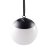 Záhradné LED solárne závesné svietidlo Kiara IP44 Ball 20cm White