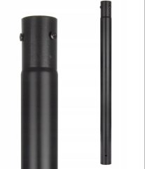 Základný skladací stĺpik na pouličné lampy 3m 60mm čierny Kobi