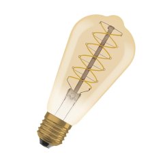 Dekoratívna LED žiarovka ST64 Edison E27 7W = 48W 600lm 2200K teplá 320° vlákno stmievateľná vintage 1906 Osram