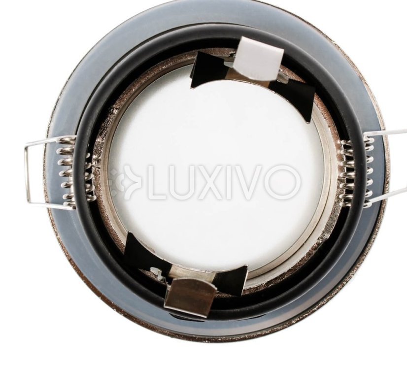 HALOGEN svietidlo na zapustenie do kúpeľne hermetické AQUS GU10 LUMILED Satin IP44 FIXED