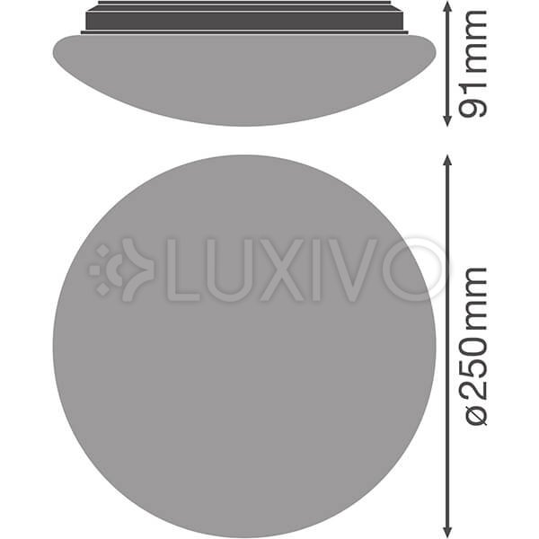 Plafón LED stropná lampa 13W 920lm 3000K teplá so senzorom pohybu súmraku povrchová biela 25cm Surface Ledvance