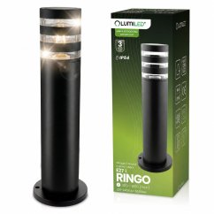 Záhradná lampa stĺpik vonkajšia stojaca E27 LED RINGO IP54 40cm LUMILED
