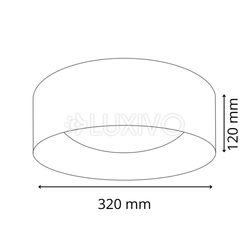 LED plafón stropný 18W 1850lm 4000K neutrálna biely zlatý Tuluza Goldlux