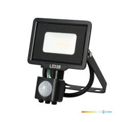 LED reflektor 10W 800lm 6000K IP44 čierny so senzorom pohybu LED2B KOBI MHC