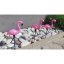 3x LED záhradná lampa Flamingos 54cm