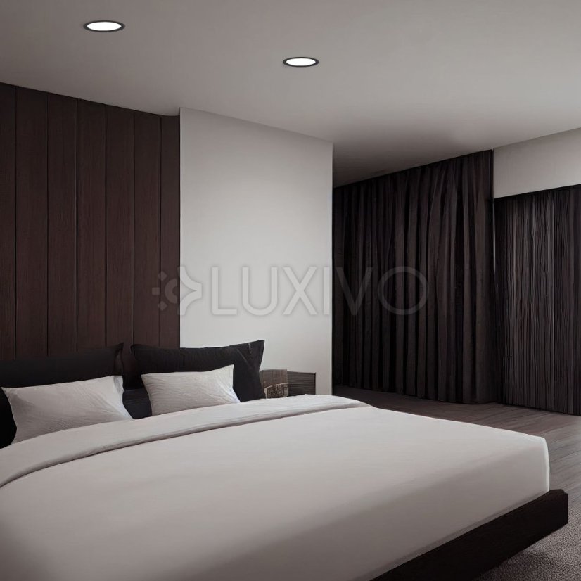 LED panel Zapustené svietidlo na zapustenú montáž 12W 1350lm 4000K Neutral Black Videx