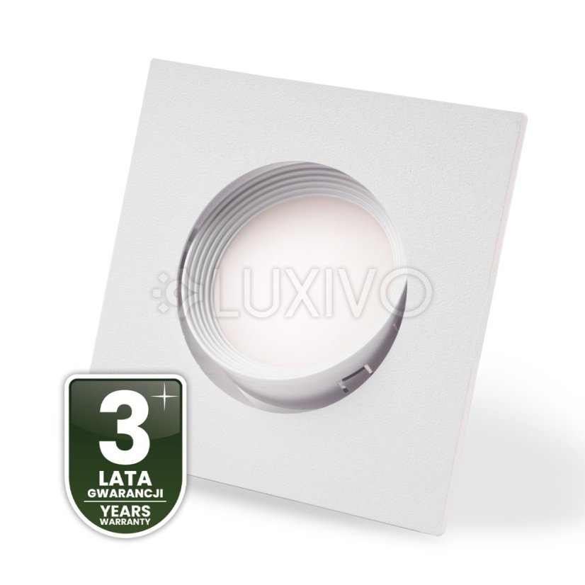 Halogénové svietidlo na zapustenú montáž Hranaté biele GU10 MR16 VENTUS Lumiled