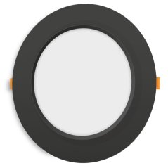 LED panel Zapustené svietidlo na zapustenú montáž 12W 1350lm 4000K Neutral Black Videx