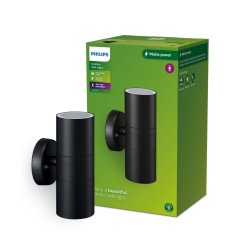 Vonkajšie nástenné svietidlo GU10 Black Kylis Philips