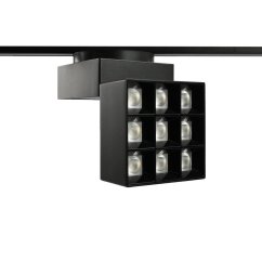 LED lampa do magnetickej koľajnice 16W 1380lm 4000K neutrálna CRI90 36° čierna VIDEX