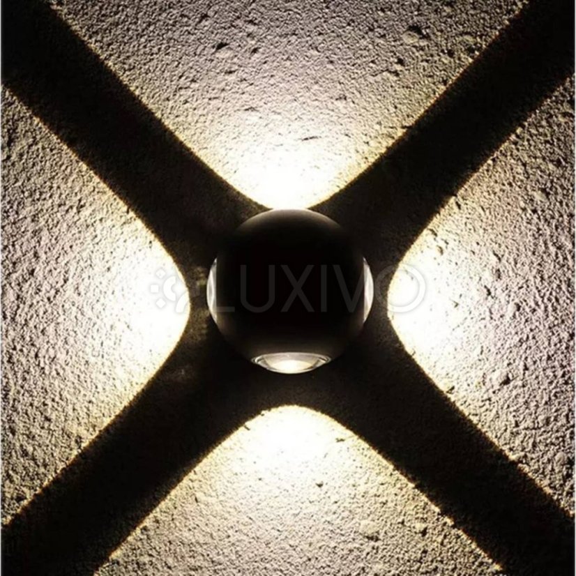 Záhradné nástenné LED svietidlo ARANEA 4x2W 4000K IP54