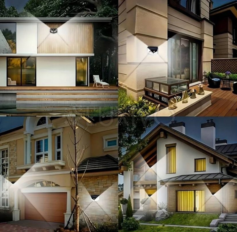 Solárne reflektory LED Halogénová záhradná lampa 6500K IP65 Senzor pohybu a súmraku VERIS LUMILED