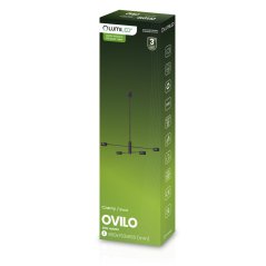 LED závesné stropné svietidlo 4x GX53 Wall Black OVILO LUMILED