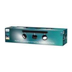 LED reflektorové stropné svietidlo 16,5 W 1650 lm 2700K Black Brother Philips