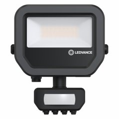 LED reflektor Vonkajší reflektor 10W 1100lm 3000K IP65 čierny so senzorom pohybu a súmraku Reflektor Ledvance