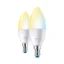 2x LED žiarovka E14 Candle C37 4,9W = 40W 470lm 2700-6500K TW Smart SMART WiFi Bluetooth App WiZ