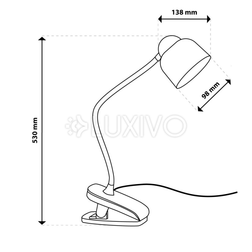 LED stolová lampa 5W CCT kresliarska školská TESA 2 čierna LUMILED