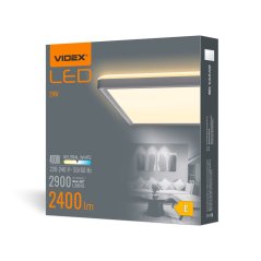 LED stropné svietidlo na povrchovú montáž 22W 2900lm 4000K neutrálna biela Videx