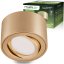 Nástenné halogénové bodové svietidlo rúrkové pohyblivé okrúhle zlaté 50mm AMAT-S