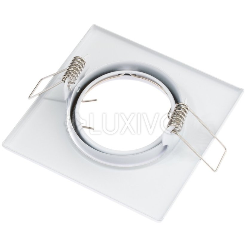 OPIN GOLDLUX (Polux) POHYBLIVÉ stropné svietidlo QUADRAT WHITE STEEL