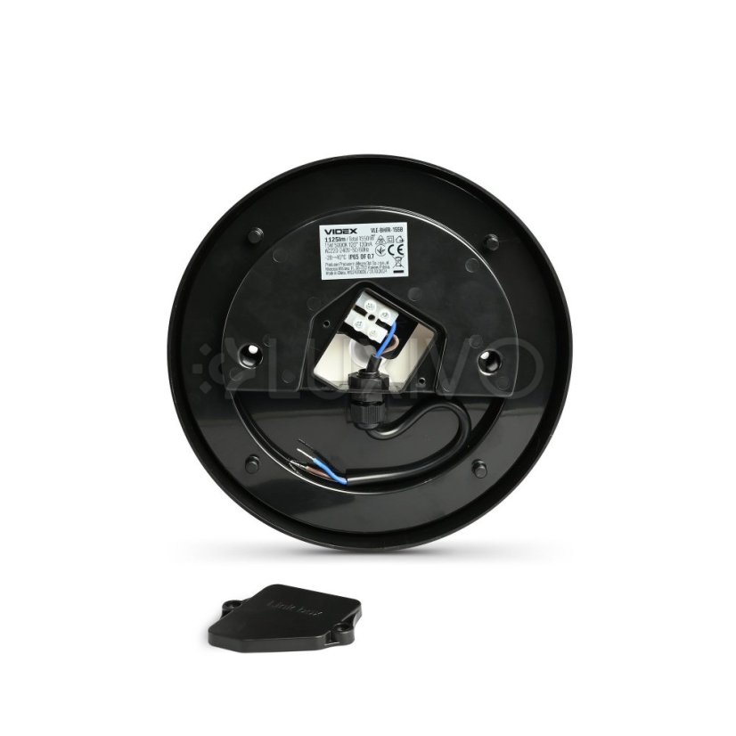 Stropné svietidlo LED 15W 1125lm 5000K neutrálna 120° IP65 IK07 nástenné čierna VIDEX