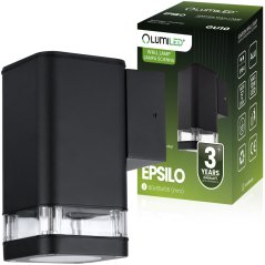Vonkajšie záhradné svietidlo GU10 LED fasádne nástenné svietidlo IP54 EPSILO LUMILED