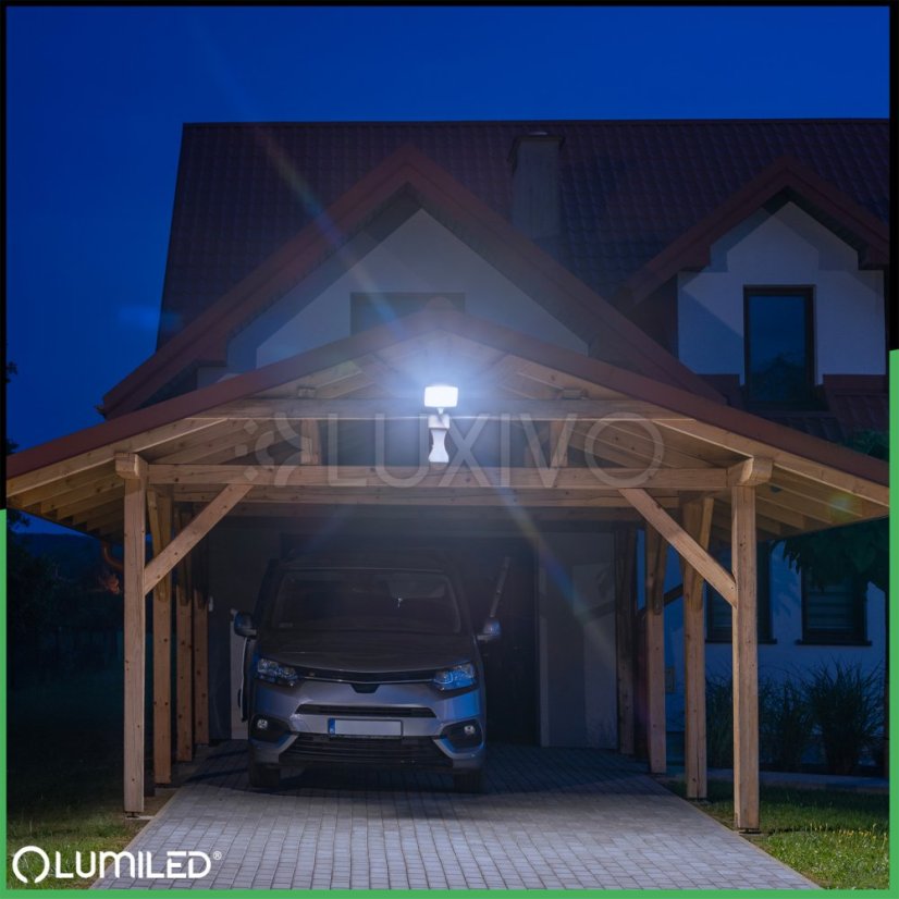 LED reflektor ZUNA2 50W 4500lm 6500K IP44 Black Senzor pohybu LUMILED