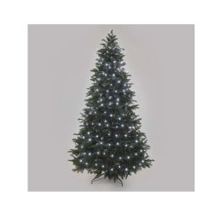 LED vianočná reťaz, 50 m, vonkajšia aj vnútorná, studená biela, programy, časovač