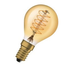 Dekoratívna LED žiarovka E14 P45 3,4W = 25W 250lm 2200K Warm 320° Filament Dimmable OSRAM Vintage 1906
