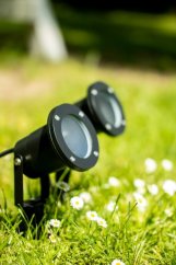 Záhradné svietidlo LED GU10 IP65 WATERPROOFED čierne s 1m káblom HORTI LUMILED