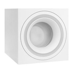 Nástenný halogénový reflektor tuba bodové svietidlo GU10 štvorcový biely Masterled