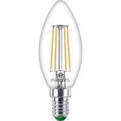 LED žiarovka E14 Candle B35 2,3W = 40W 485lm 210lm/W 2700K Warm 300° CLASS A UltraEfficient Philips