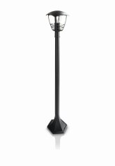 Vonkajší LED lampáš CREEK myGarden E27 IP44 100cm čierny PHILIPS