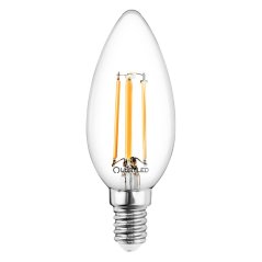 LED žiarovka E14 Candle B35 2W = 25W 249lm 4000K Neutral 360° FILAMENT LUMILED