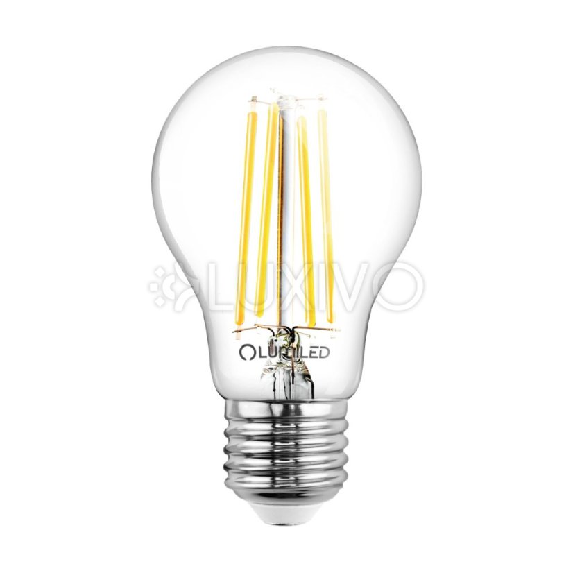 Žiarovka LED E27 A60 4, 9W 1055lm = 75W 4000K neutrálna 360° filament KLASA A LUMILED