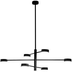 LED závesné stropné svietidlo 6x GX53 Wall Black OVILO LUMILED