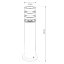 Záhradná lampa stĺpik vonkajšia stojaca E27 LED RINGO IP54 40cm LUMILED