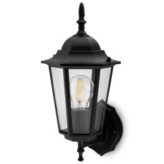 Vonkajšie svietidlo E27 Záhradná nástenná lampa pre UPPER Black BELLIS LUMILED