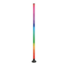 Stojacia lampa podlahová 10W RGB 6500K LED 250lm 360° 150cm čierna diaľkové ovládanie Videx