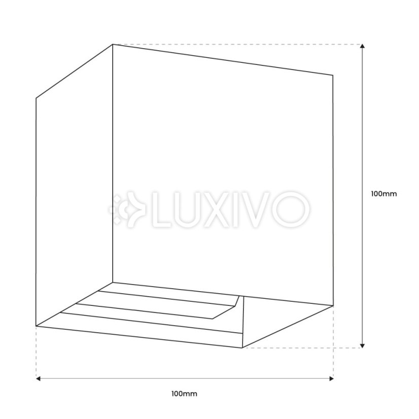 Záhradné nástenné svietidlo LED G9 nastaviteľné zhora nadol Graphite PYXIS LUMILED