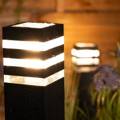 Záhradný vonkajší stojaci LED stĺp E27 12W TAXUS 2 80cm LUMILED