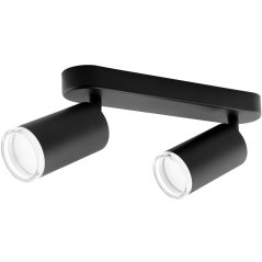 Stropná lampa reflektor LED Spot 2x GU10 IP44 ADERO čierna Lumiled