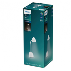LED HAT 4,5W CCT stmievateľná USB biela stolná lampa PHILIPS