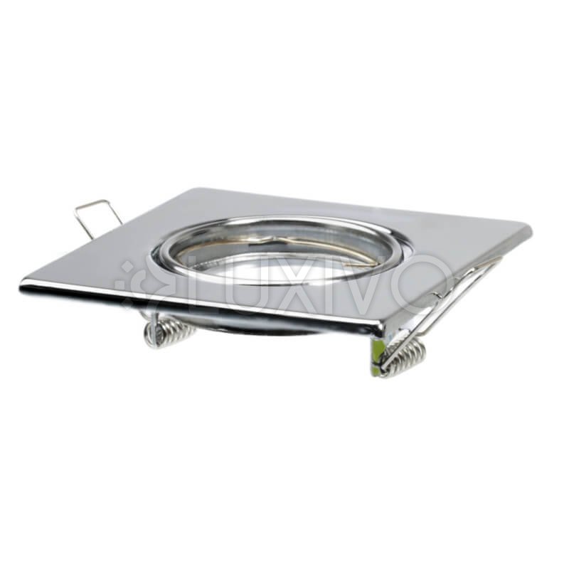 Sada 3 x OPIN GOLDLUX (Polux) halogénové pohyblivé svietidlo štvorcový kov chróm MR16 GU10