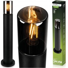 Záhradná lampa stĺpik vonkajšia stojaca E27 LED SALVIA IP54 40cm LUMILED