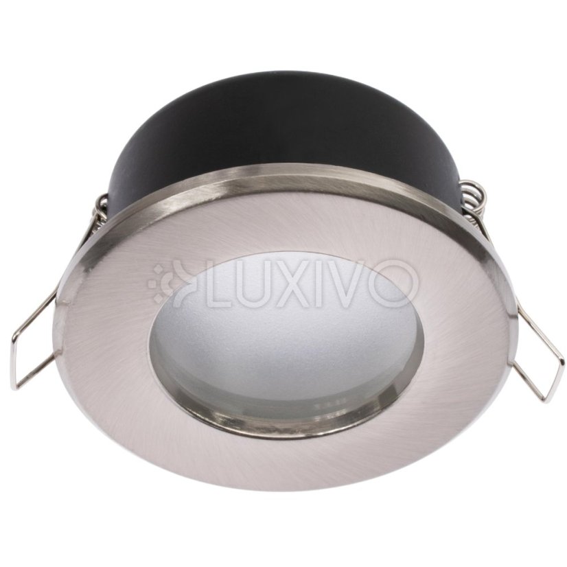 HALOGEN svietidlo na zapustenie do kúpeľne hermetické AQUS GU10 LUMILED Satin IP44 FIXED