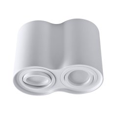 Hadar R2 stropné svietidlo na povrchovú montáž 2xGU10 pohyblivé okrúhle biele