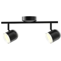 Stropné/stenové svietidlo nastaviteľné 8,4W LED RAWI 2 čierne 3000K GOLDLUX (Polux)