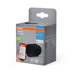 Inteligentná zásuvka merač energie 2300W čierna Osram SMART WiFi Matter Smart Home