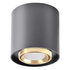 Nástenné bodové svietidlo GU10 čierna zlatá XENO Goldlux